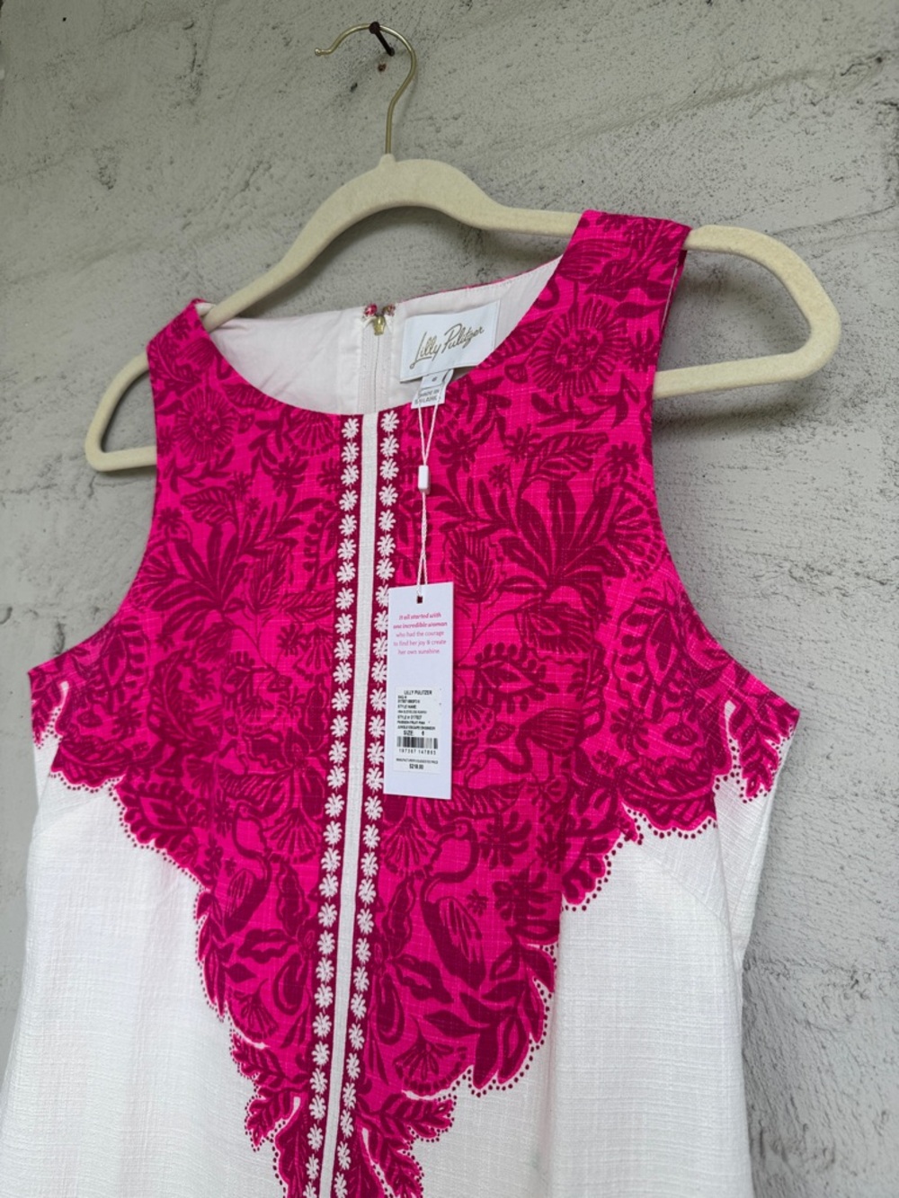NWT Lilly Pulitzer Mina Sleeveless Romper-Passion Fruit Pink Jungle Escape Sz 6 - Picture 4 of 14